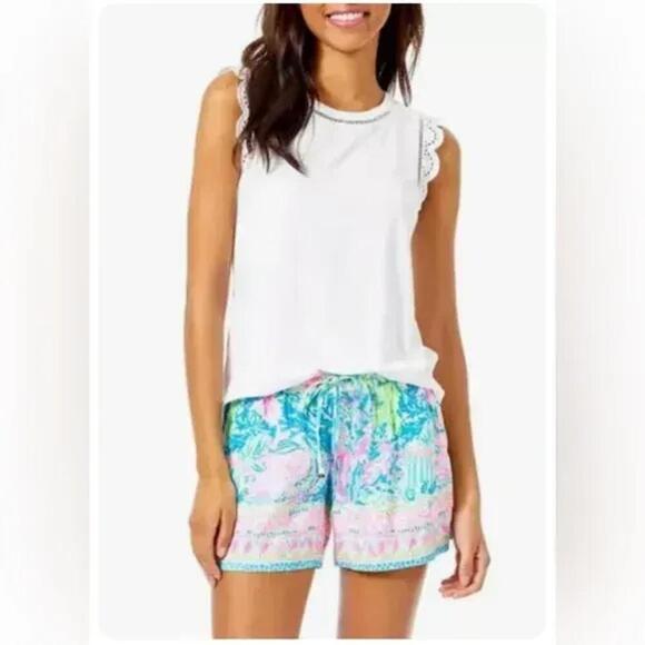 NWOT Lilly Pulitzer Agee Tank Eyelet Top - MSRP $78 - Size XS - Picture 1 of 2